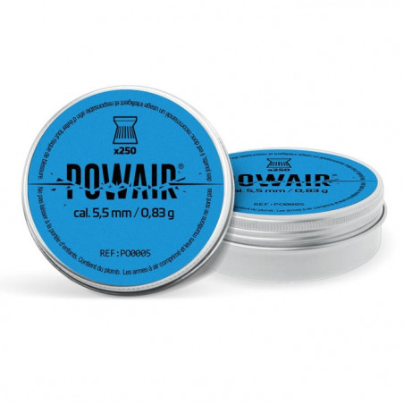 Plombs Powair plats par 250 - Cal. 5.5