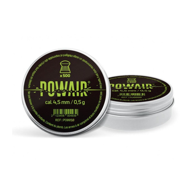 Plombs Powair Ronds domed par 500 - Cal. 4.5
