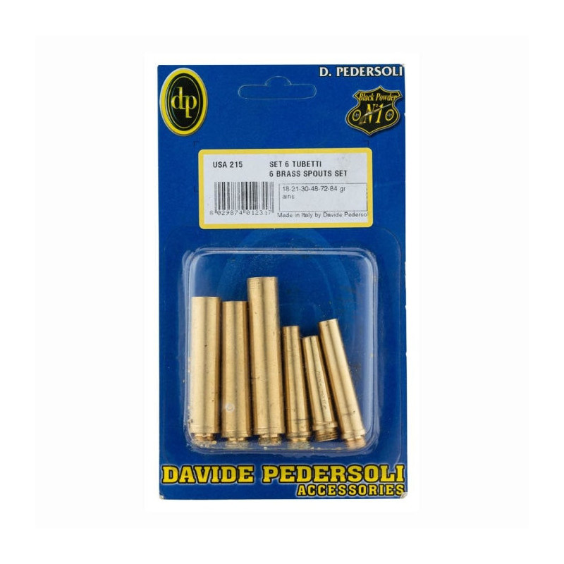 Pack de becs verseurs Davide Pedersoli Cal. 18 / 21 / 30 / 48 / 72 / 84 pn