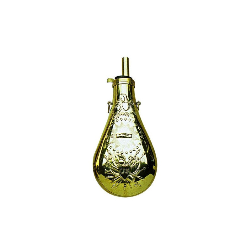 Poire à poudre Davide Pedersoli Zouave en Laiton - Cal. 58 pn