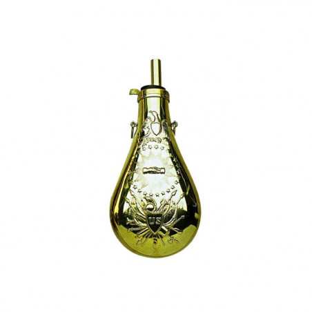 Poire à poudre Davide Pedersoli Zouave en Laiton - Cal. 58 pn