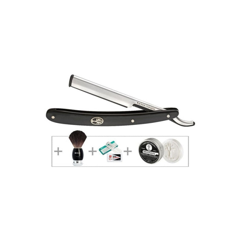 Set de Rasage Boker Hygiène et Beauté Barberette Noir