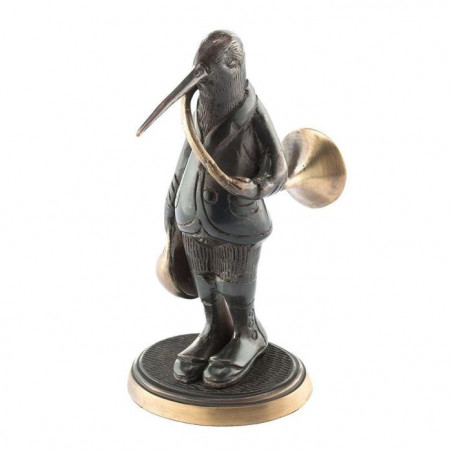 Statuette en bronze Europarm " bécasse avec trompe "