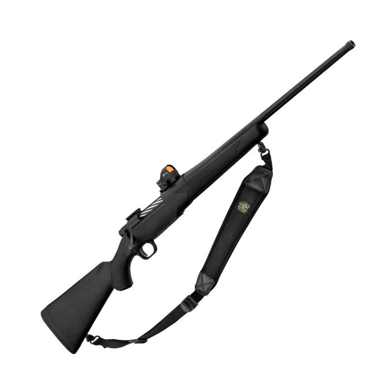 Pack carabine à verrou Mossberg patriot synthétique fileté avec point rouge RTI et bretelle - Cal. 30-06