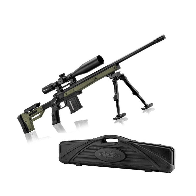 Pack Carabine à verrou Howa crosse Oryx - Lunette Diamond 6-24x50, bipied et mallette