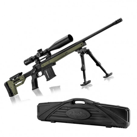 Pack Carabine à verrou Howa crosse Oryx - Lunette Diamond 6-24x50, bipied et mallette