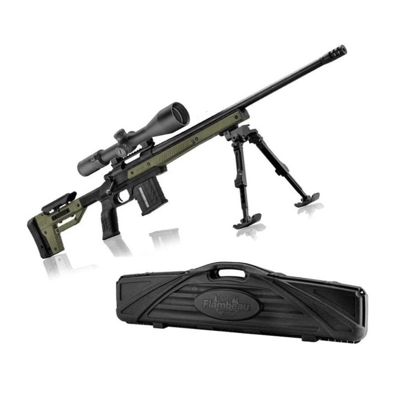 Pack Carabine à verrou Howa crosse Oryx - Lunette Microdot FFP 6-24 x 50 - MOA, bipied et mallette