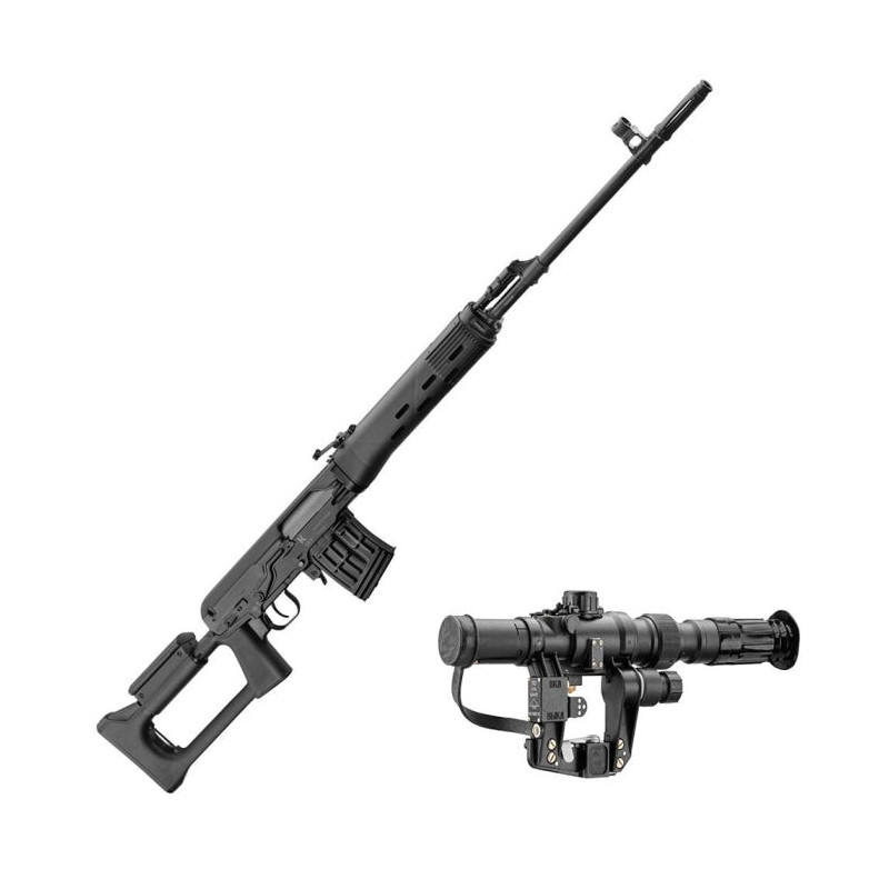 Pack Carabine Izhmash Kalashnikov TIGR-SVD Manuel lunette NPZ 3-9x24 - Cal. 7.62x54R