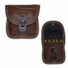 Étui loden et cuir Niggeloh - 5 cartouches
