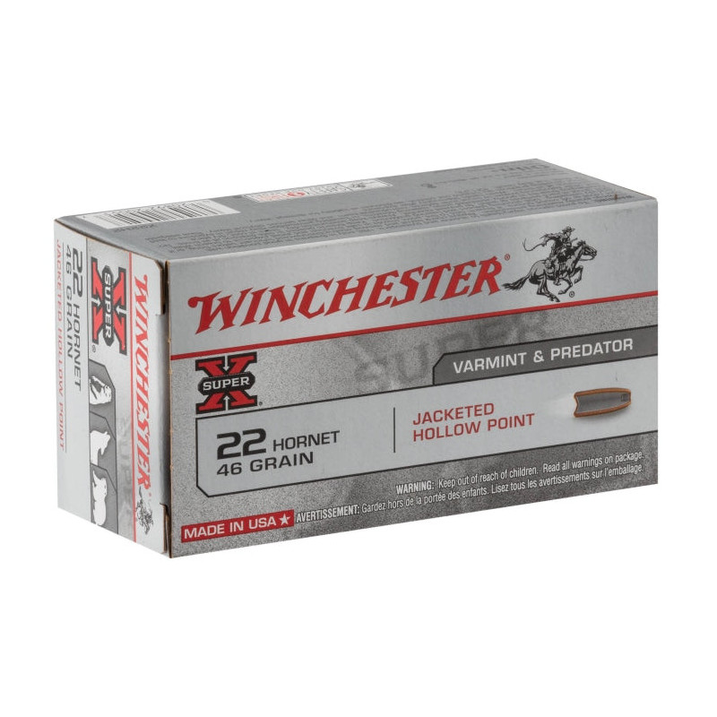 Munition grande chasse Winchester Cal. 22 Hornet