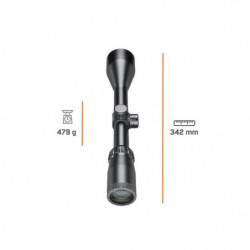 Lunette de tir Bushnell Banner 2 3-9x50 - Réticule Doa Quick Balistic avec colliers