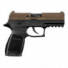 Pistolet à blanc Sig Sauer P320 Noir - 9 mm PAK Midnight Bronze