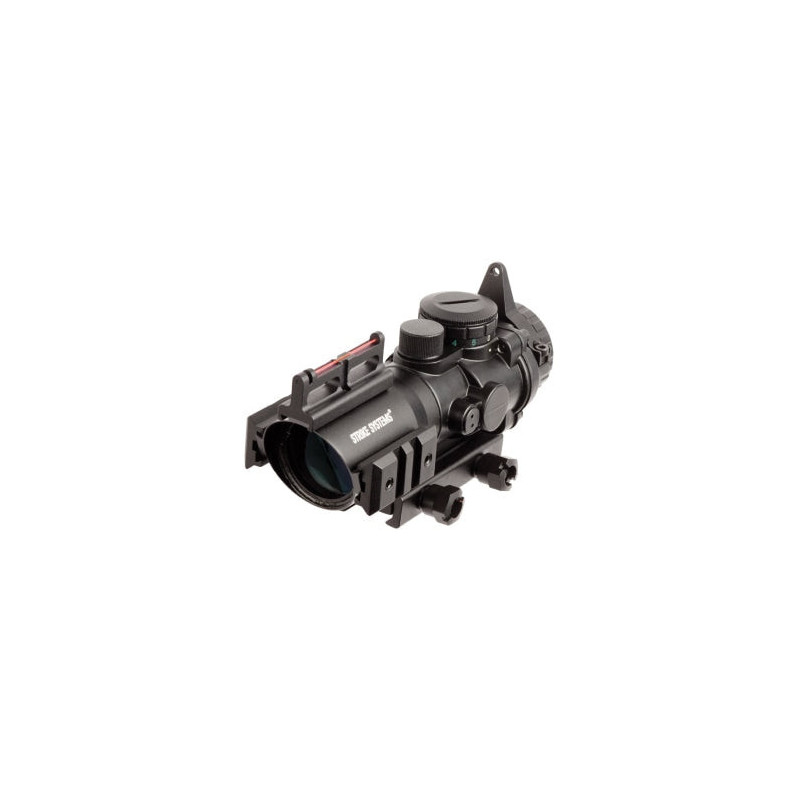 Lunette ASG Rouge/Vert Cross Sight Fibre Optique - 4x32