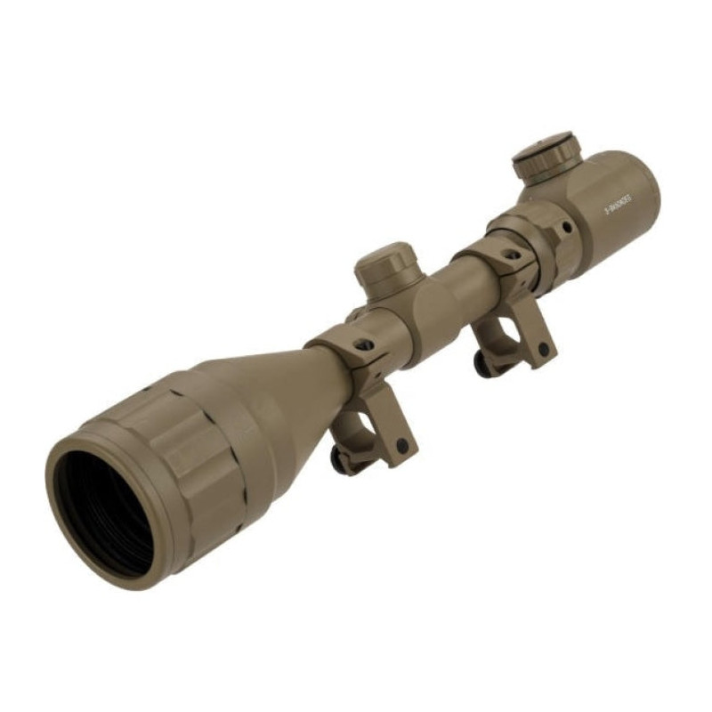 Lunette S&T 3-9X 50 AOEG S&T Beige Illuminé avec Montage