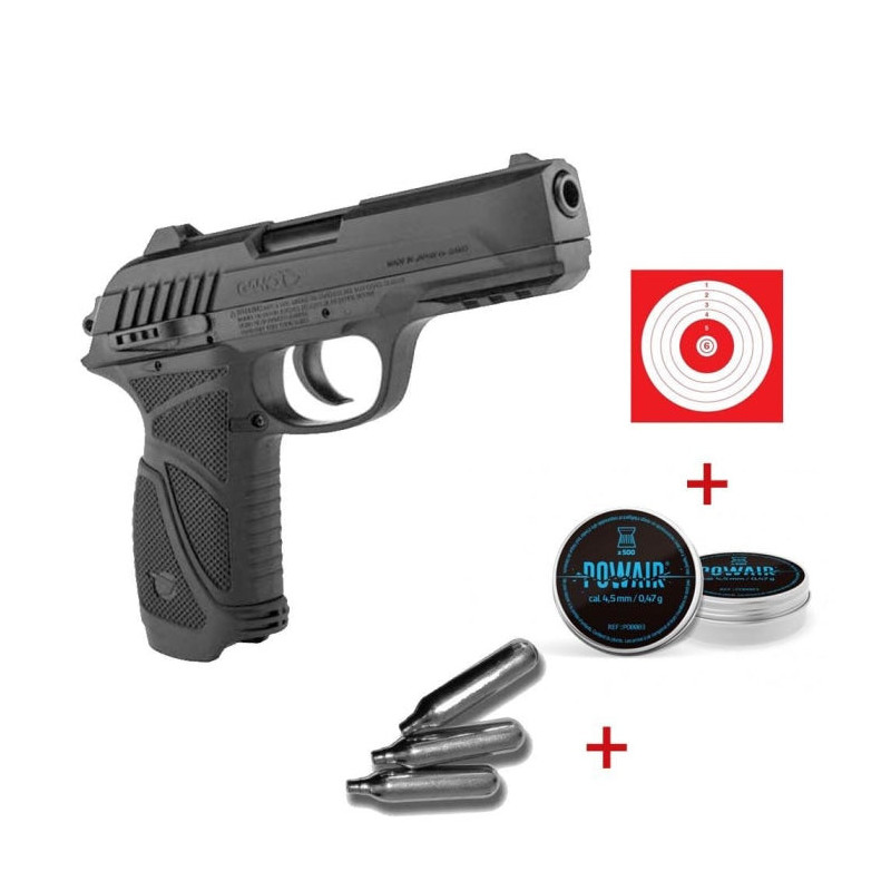 Pistolet à plomb CO2 Gamo PT-85 Blowback - Cal. 4.5