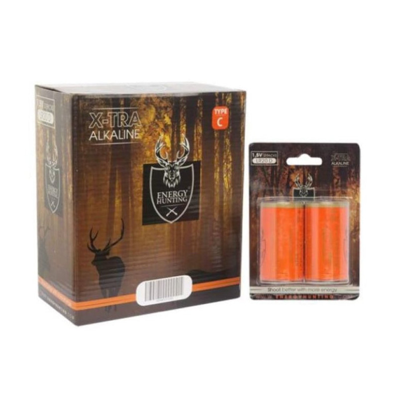 Pile alcaline Energy Hunting LR20 - 1,5V - Par 2