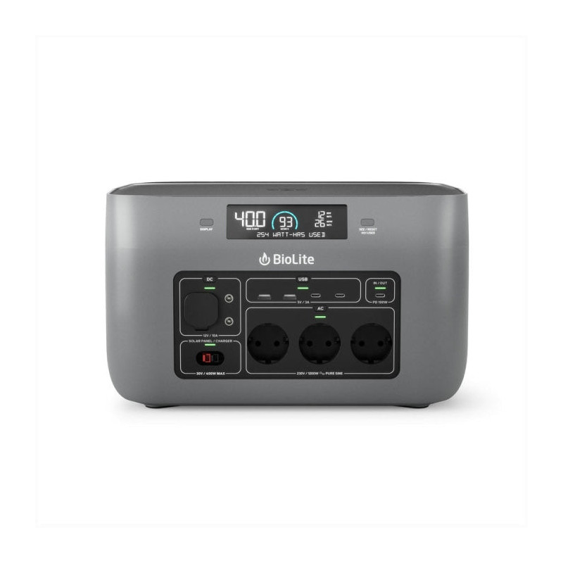 Station Electrique portable BioLite Basecharge 1500/1521 Wh