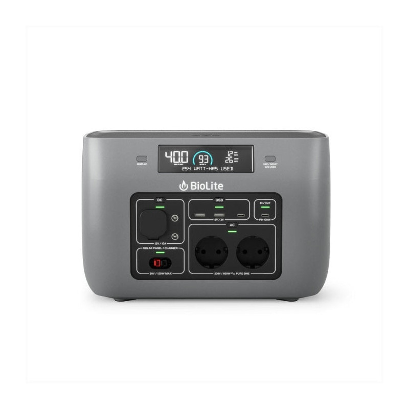 Station Electrique portable BioLite Basecharge 600/622 Wh