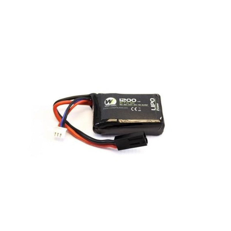 Batterie LiPo 7,4 v / 1200 mah 20c 1 stick