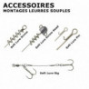 Fixe leurre ressort Sakura Soft Lure Crew - Par 5