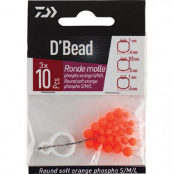Kit De Perles Molles Daiwa D'Bead Ovales ou rondes