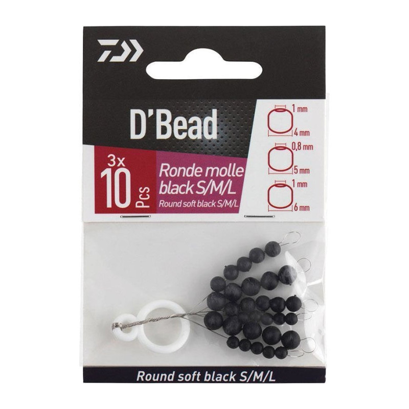 Kit De Perles Molles Daiwa D'Bead Ovales ou rondes
