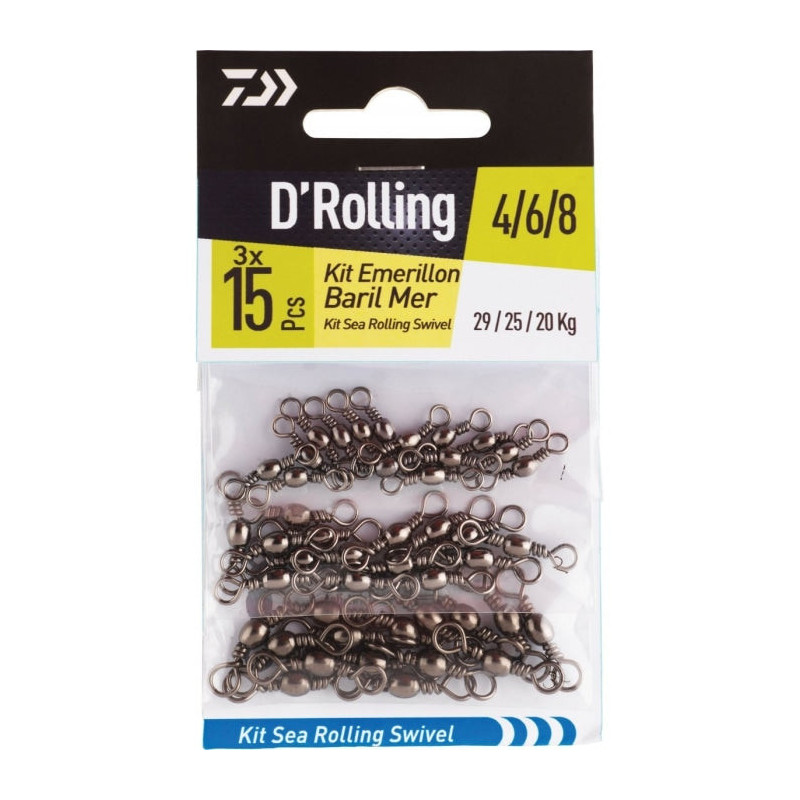 Kit émerillons Daiwa Baril Mer