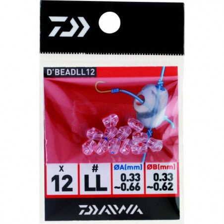 Perles à perforation croisée Daiwa D'Bead