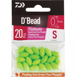Perles Flottantes Ovales Phospho Daiwa D'Bead