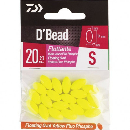Perles Flottantes Ovales Phospho Daiwa D'Bead