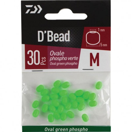 Perles Ovales Phosphoresentes Daiwa D'Bead