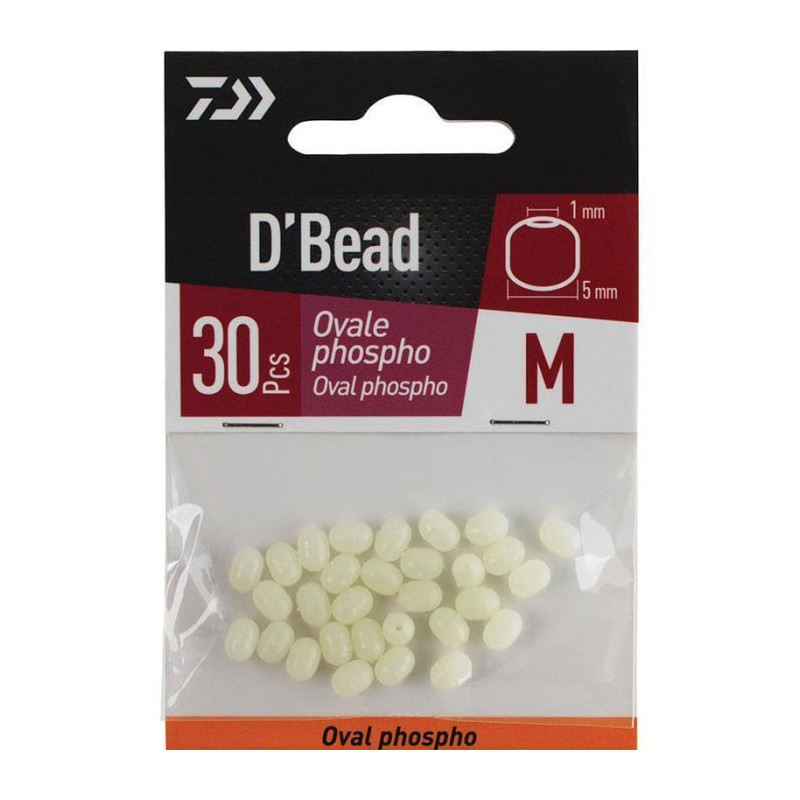 Perles Ovales Phosphoresentes Daiwa D'Bead