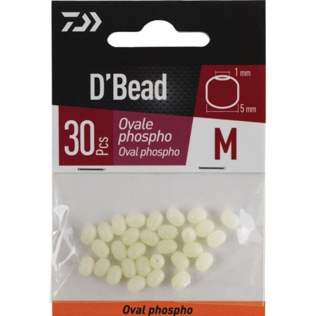 Perles Ovales Phosphoresentes Daiwa D'Bead