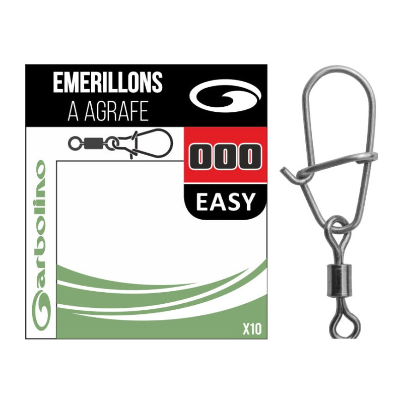 Streamline micro Garbolino émerillons simple agrafe easy