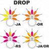 Streamline repères de lignes Garbolino DROP - Par 6