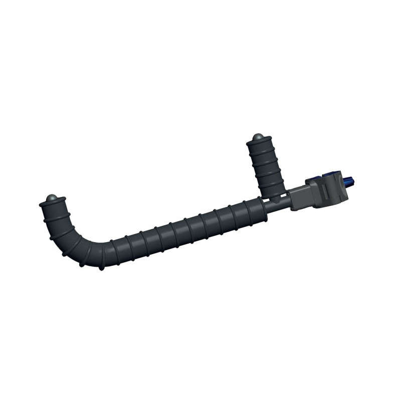 Support coudé à 90° Garbolino avec double embout taraudé