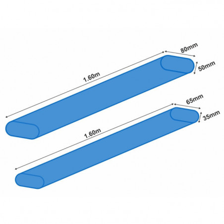 Tube de protection Garbolino ovale - 1.60 m