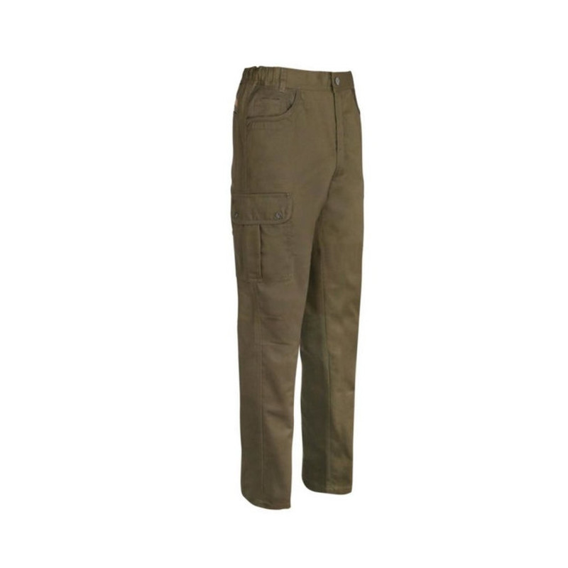 Pantalon de chasse Percussion Hyperstrech savane - Kaki