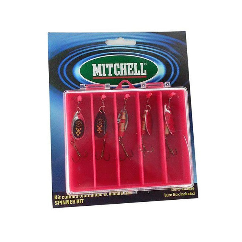 Kit de 5 Spinners - Cuilleres Mitchell