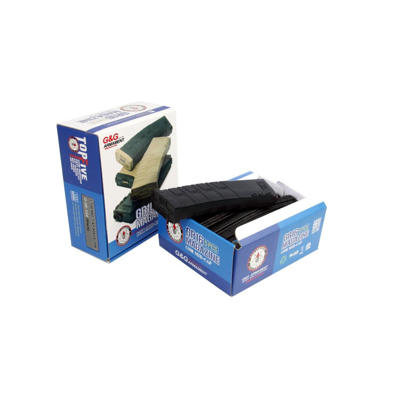 Pack de 5 Chargeurs G&G Armament 120cps GR16