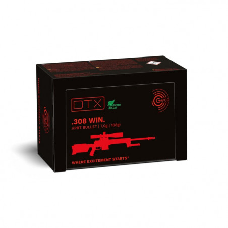 Balles Geco DTX sans plombs - Cal. 308 Win