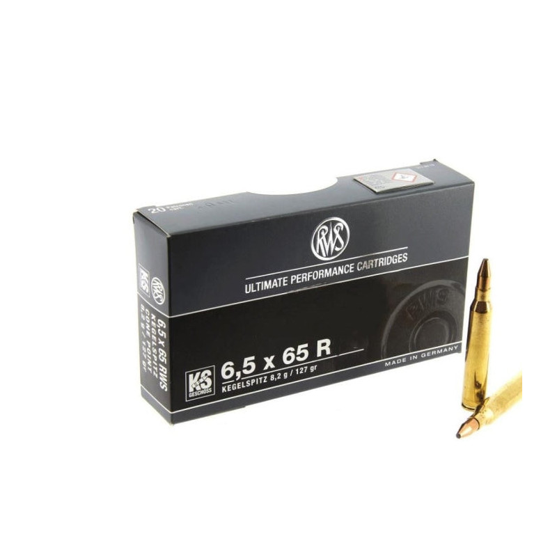 Balles RWS KS 8.2 g - Cal 6.5x65 R