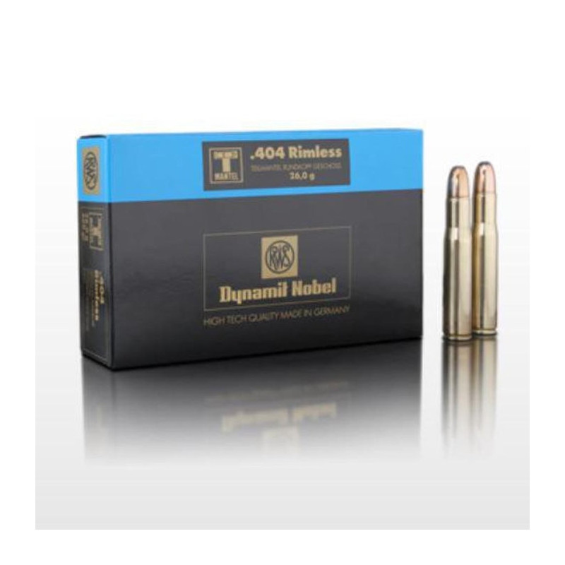 Balles RWS TMR - 26 g - Cal. 404 Rimless