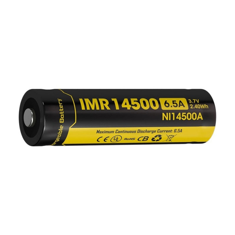 Batterie Nitecore IMR Li-Mn 14500 - 650mAh