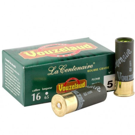 Cartouches Vouzelaud La centenaire tube plastique - Cal. 16/65