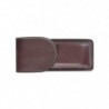 Etui Pielcu Cuir Moulé Doublé Rouge Grenat - 130x58x28mm