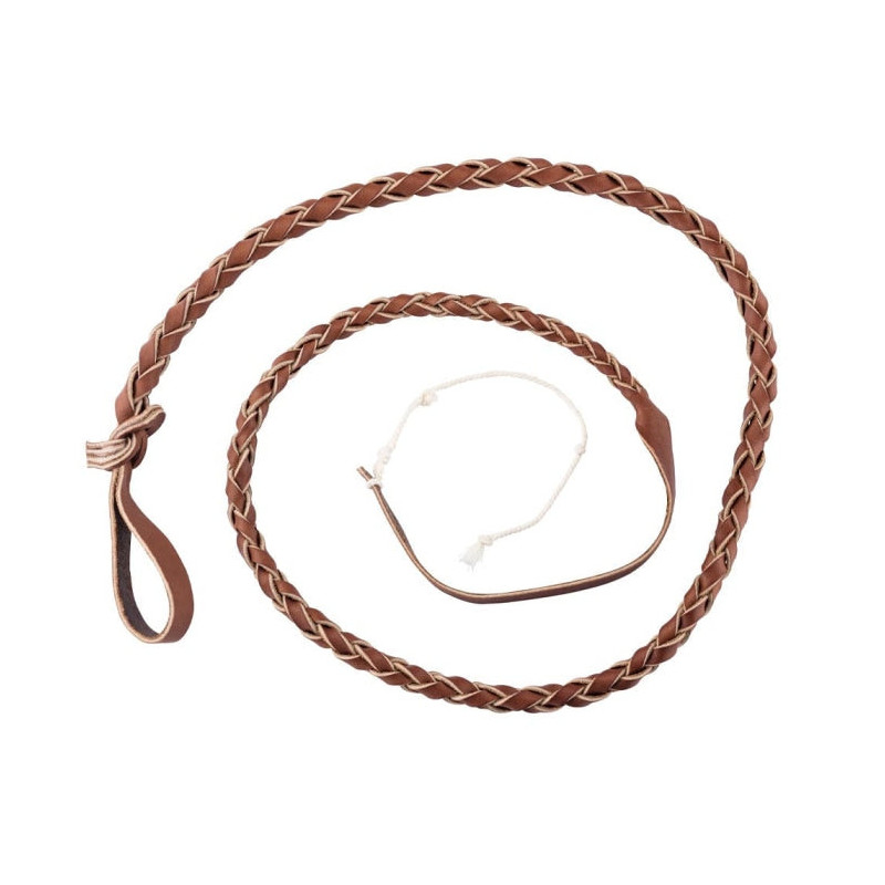Flotte en Cuir Tressé Country Luxe pour fouet