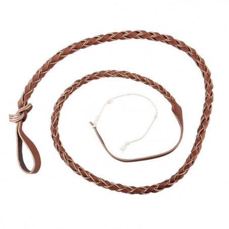 Flotte en Cuir Tressé Country Luxe pour fouet