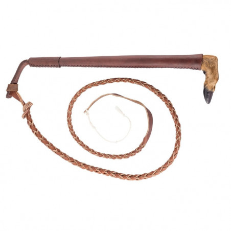 Fouet de Chasse Country Sellerie Luxe Manche Cuir