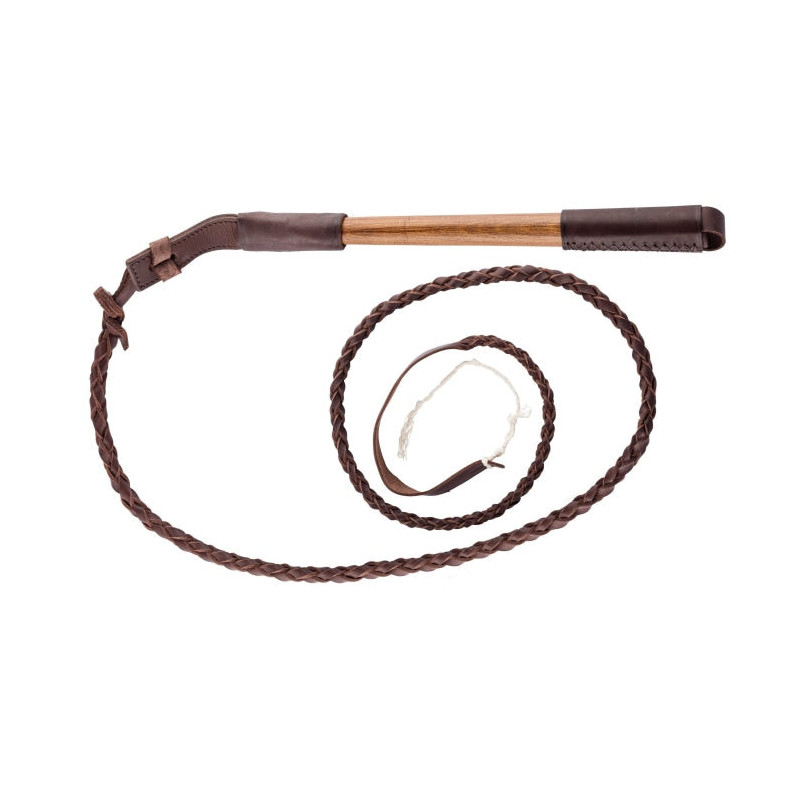 Fouet de Chasse Country Sellerie Manche Bois